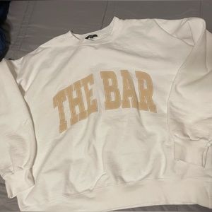 the bar varsity sweatshirt